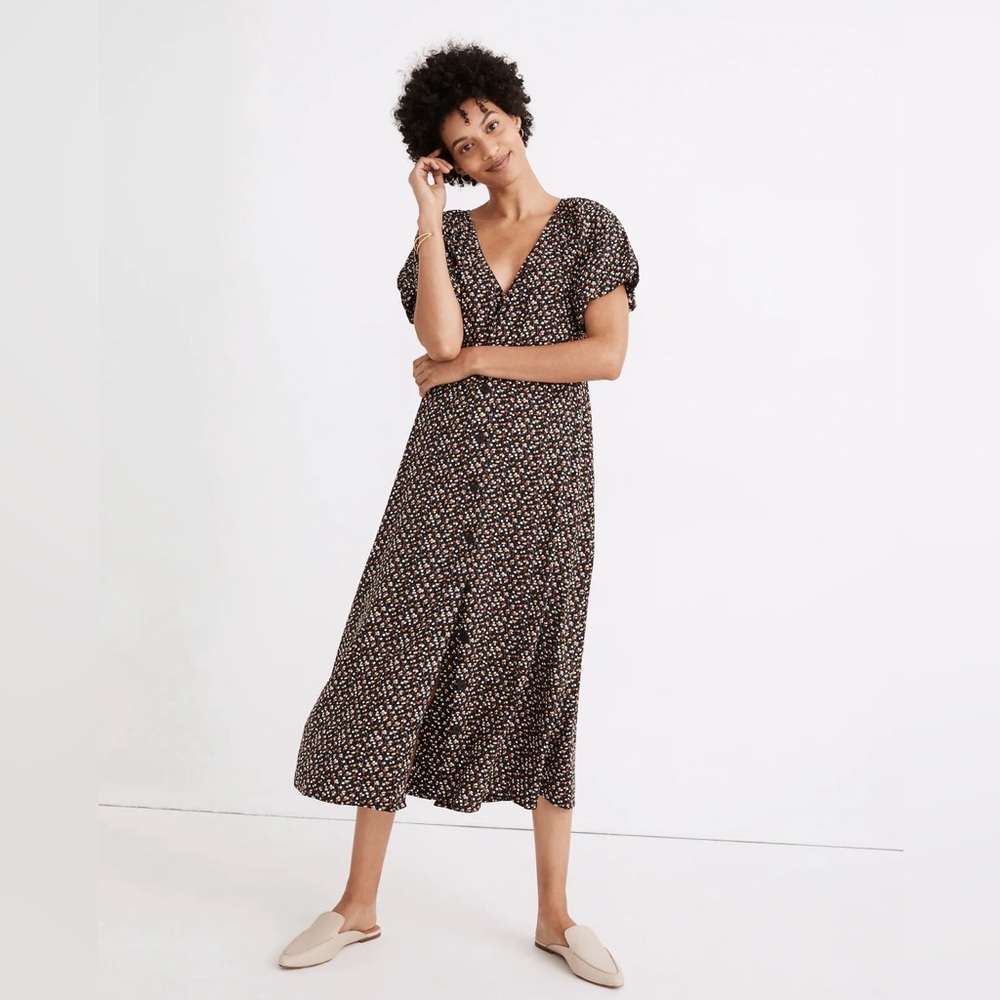 Madewell Floral Midi Dress